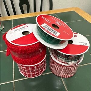 Celebrate It Holiday Ribbon Set - Red and Green